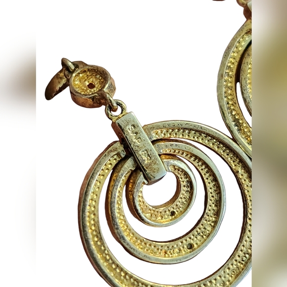 14 K Gold Plated Dangle Earring - Picture 2 of 2